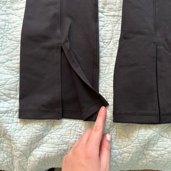 Aerie Black Mini Flared Leggings - Picture 2 of 7